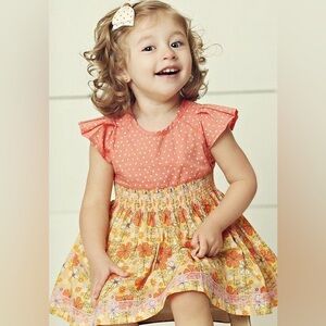 Matilda Jane Adorable Polka Dot and Floral Dress with Bloomers